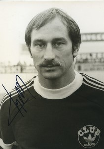 Football Soccer 1981 U.S.V.A.Valenciennes Wojciech Tyc Old Studio Photo Signed
