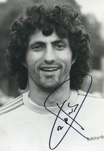 Football Soccer 1986 Matra Racing Paris Rubén Umpiérrez Old Studio Photo Signed