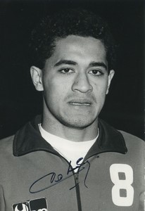 Football Soccer 1987 AJ Auxerre Pascal Vahirua Old Studio Photo Signed #1