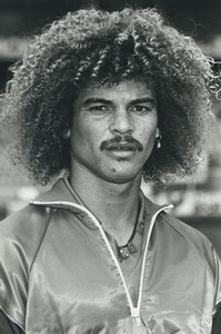 Football Soccer 1989 Montpellier HSC Carlos Valderrama Old Studio Photo