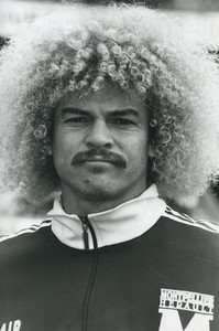 Football Soccer 1991 Montpellier HSC Carlos Valderrama Old Studio Photo