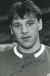 Football Soccer 1989 AS Monaco Patrick Valery Old Studio Photo Signed
