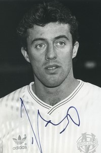 Football 1990 Olympique de Marseille Philippe Vercruysse Old Studio Photo Signed