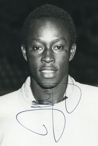 Football Soccer 1986 Stade lavallois Thierno Youm Old Studio Photo Signed