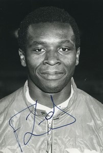 Football Soccer 1986 AS Nancy-Lorraine François Zahoui Old Studio Photo Signed
