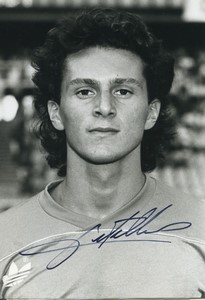 Football Soccer 1990 AS Nancy-Lorraine David Zitelli Old Studio Photo Signed