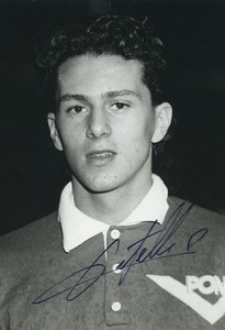 Football Soccer 1986 AS Nancy-Lorraine David Zitelli Old Studio Photo Signed