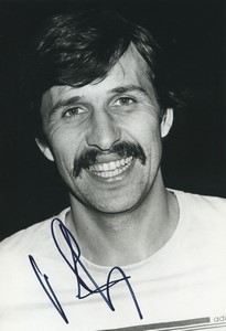 Football Soccer 1985 RC Paris Victor Zvunka Old Studio Photo Signed
