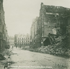 France WWI Arras St Gery Shoe Shop Ruins old SIP Photo 1914-1918
