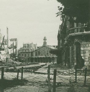 France WWI Arras near Train Station Ruins old SIP Photo 1914-1918
