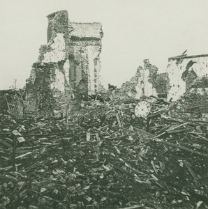 France WWI Combles Somme Battle Bombardment Ruins old SIP Photo 1914-1918