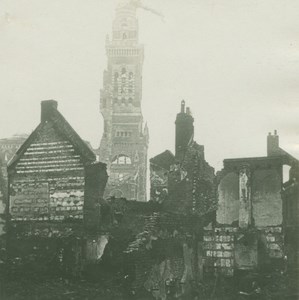 France WWI Albert Basilique Notre-Dame de Brebières old SIP Photo 1915