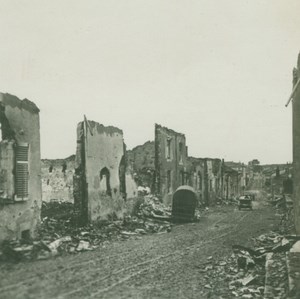 France WWI Rambercourt aux Pots Ruins Destruction old SIP Photo 1914-1918