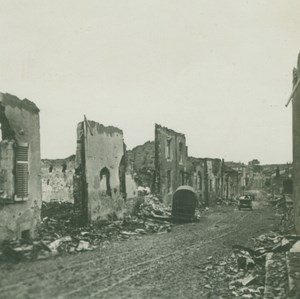 France WWI Rambercourt aux Pots Ruins Destruction old SIP Photo 1914-1918