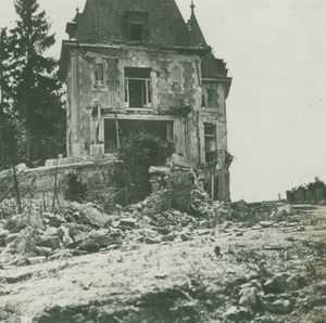 France WWI Sampigny Poincare's House Ruins Destruction old SIP Photo 1914-1918