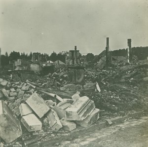 France WWI Sermaize Ruins Destruction old SIP Photo 1914-1918