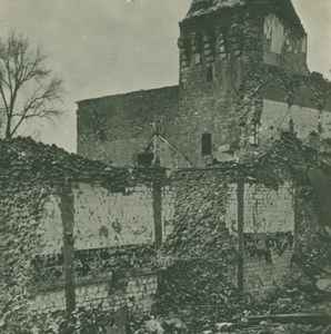 France WWI Somme Fort de Ham Tower Ruins old SIP Photo 1914-1918