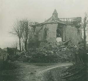 France WWI Souain Church Ruins Destruction old SIP Photo 1914-1918