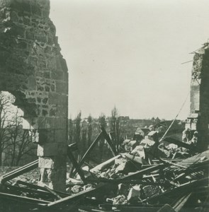France WWI Farm Ruins Destruction Dynamite old SIP Photo 1914-1918