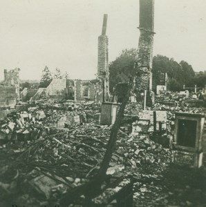 France WWI Sermaize Ruins Destruction old SIP Photo 1914-1918