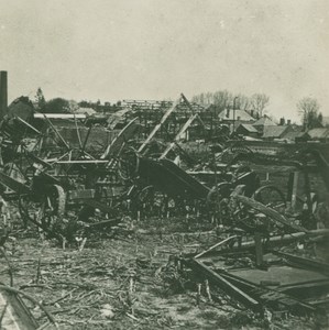 France WWI Agricultural Farm Machinery Destruction old SIP Photo 1914-1918