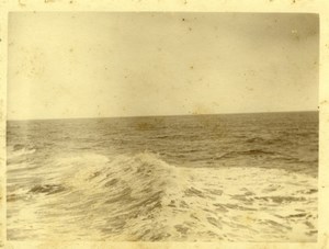 North Yorkshire Scarborough Sea Waves Beach Holidays old Amateur Photo 1900
