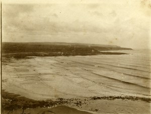 North Yorkshire Scarborough Sea Waves Beach Holidays old Amateur Photo 1900