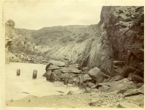 North Yorkshire Scarborough Seaside Coast Rocks old Amateur Photo 1900