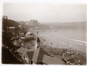 North Yorkshire Scarborough Beach Seaside Holidays old Amateur Photo 1900