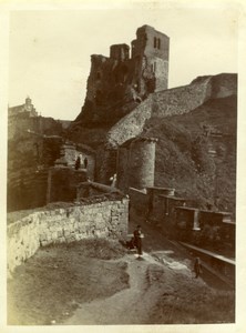 North Yorkshire Scarborough Castle Ruins Holidays old Amateur Photo 1900