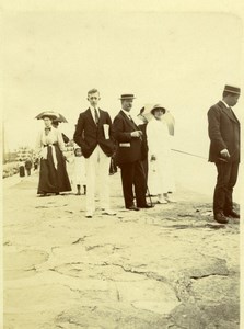 North Yorkshire Scarborough Boardwalk Group Holidays old Amateur Photo 1900