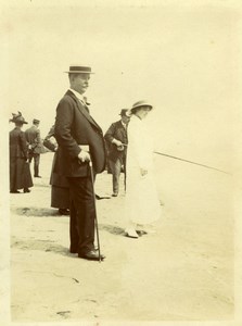 North Yorkshire Scarborough Boardwalk Group Holidays old Amateur Photo 1900