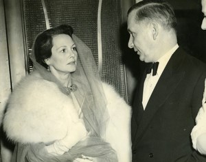 Elizabeth Allan Lord Tedder Raiders in the Sky Premiere London Press Photo 1953