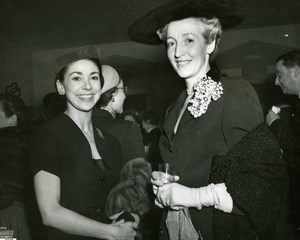 Mrs Newton Sharp Ballerina Margot Fonteyn Fashion Soiree London Press Photo 1953