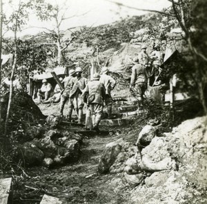 France WWI Troops Soldiers Preparing for an Attach old SIP Photo 1914-1918