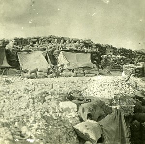 France WWI Camp Tents Trench Front Line old SIP Photo 1914-1918