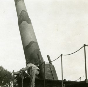 France WWI 400mm Cannon Heavy Artillery old SIP Photo 1914-1918