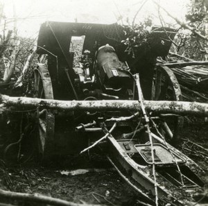 France WWI German Battery old SIP Photo 1914-1918