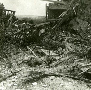 France WWI Curlu Freed Somme Battle Dead Soldier old SIP Photo 2 July 1916