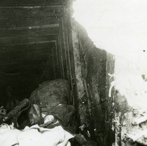 France WWI Dead German Soldiers in Shelter old SIP Photo 1914-1918
