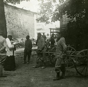 France WWI Moving Ceremony Priest Soldiers Village old SIP Photo 1914-1918