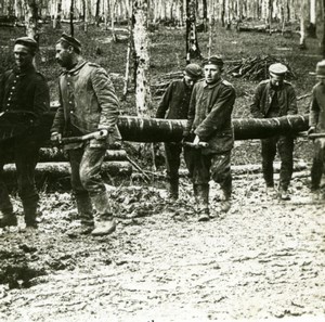 France WWI Soldiers Prisoners at Work old SIP Photo 1914-1918