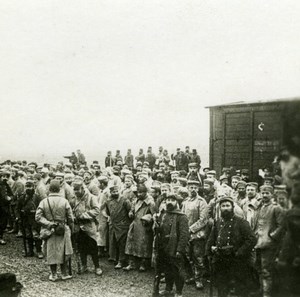 France WWI Marne Perthes les Hurlus Prisoners old SIP Photo 1914-1918