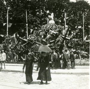 France Paris WWI End of the War Pile of Cannons old SIP Photo 1918