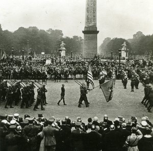 France WWI Victory Fete American Troops Parade old SIP Photo 1919