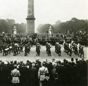 France WWI Victory Fete American Troops Parade old SIP Photo 1919