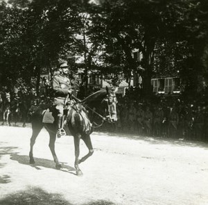 France WWI Victory Fete Belgian General Gillain Parade old SIP Photo 1919