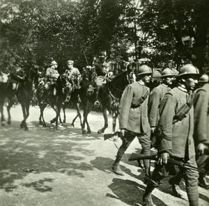 France WWI Victory Fete Italian General Montuori old SIP Photo 1919