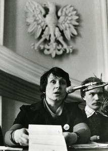 Poland Politics Wife Polish Political Prisoner Leszek Moczulski Old Photo 1981