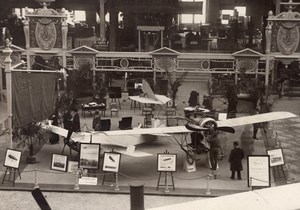 Paris Grand Palais Salon de l'Aeronautique Stand Hutchinson Aviation Ancienne Photo Rol 1911